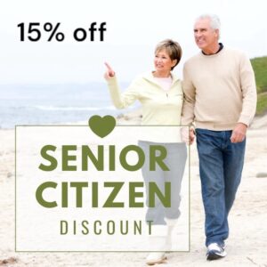 15% off Senior Citizen Discount